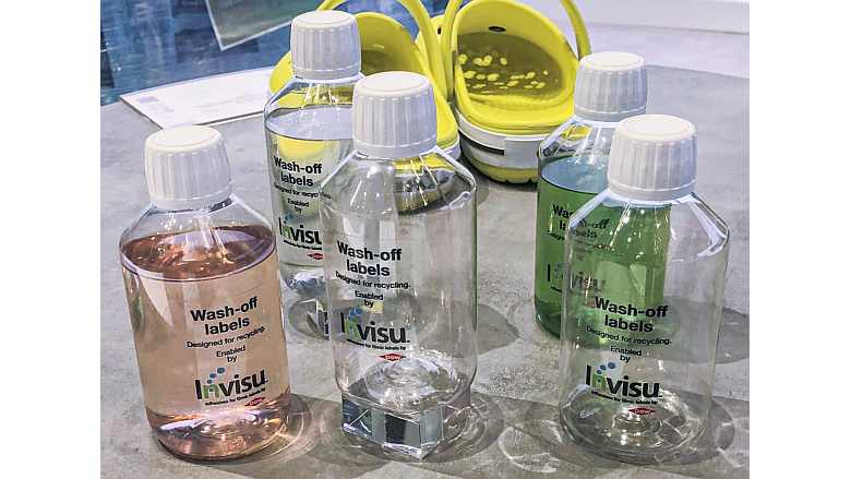 Several bottles using INVISUTM 7007 — Dow's Washable Label Adhesive