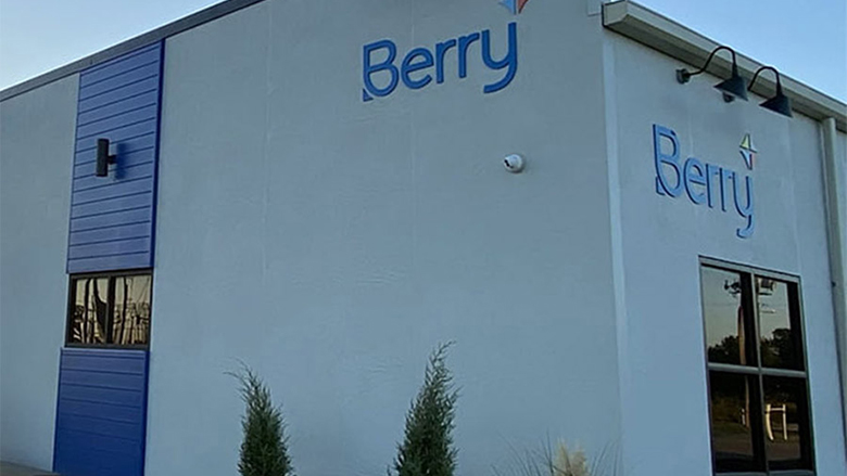 Picture of the front of a Berry Global facility