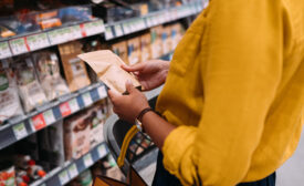 Woman at grocery store