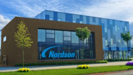 Photo of the new Nordson Electronics building in Europe