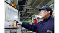 Picture of worker in the Wacker facility in Jincheon South Korea