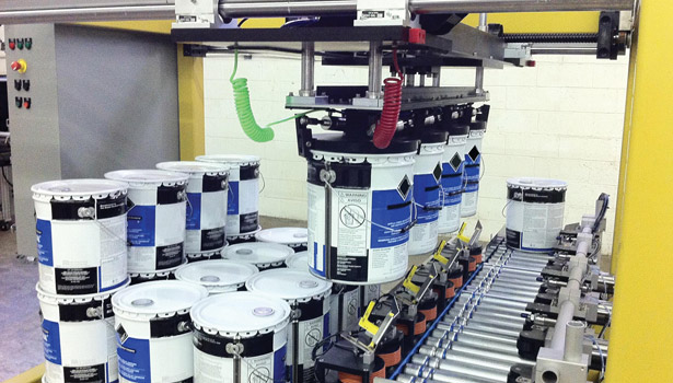 Modular and Flexible Automated Pail Processing, 2014-01-02, Adhesives  Magazine